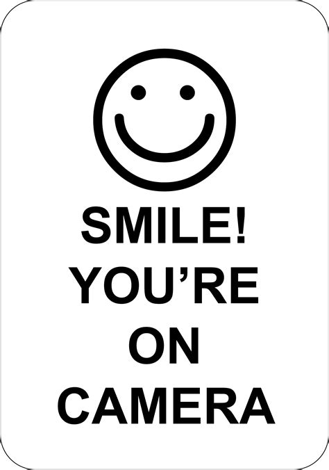 Smile You Re On Camera Printable